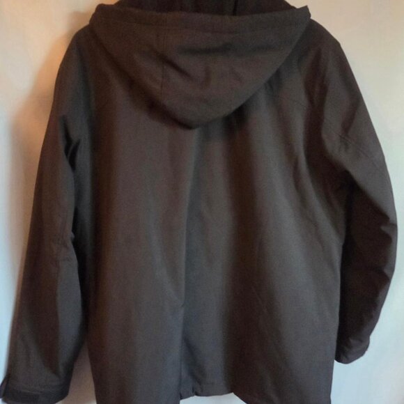 Men’s Weatherproof Coat Ultra Tech Fully Lined Detachable Hood Black Size Large - Picture 12 of 12